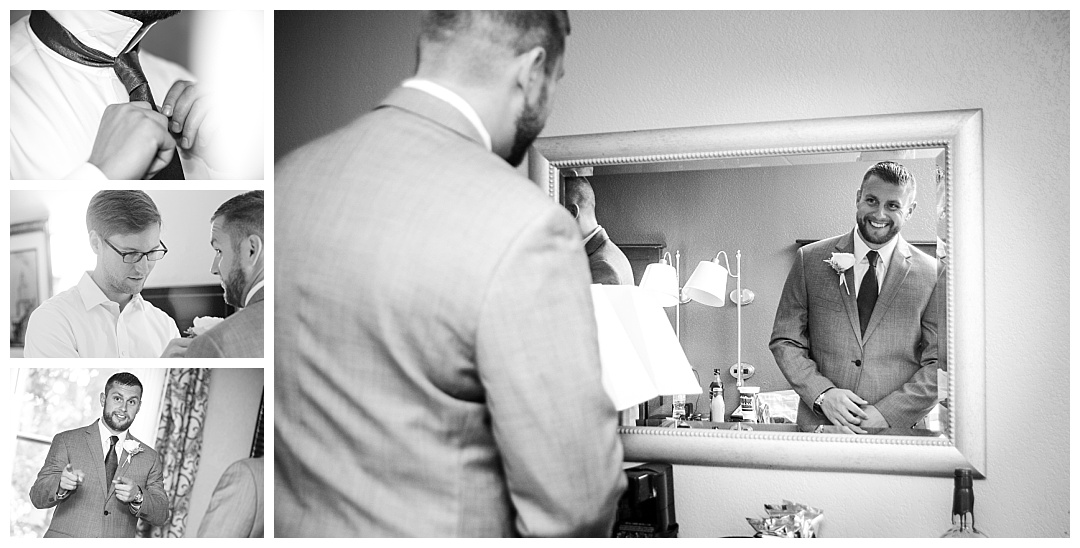 groomsmen getting ready