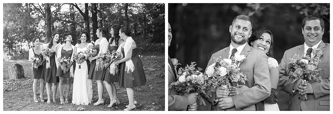 goofy bridal party photo