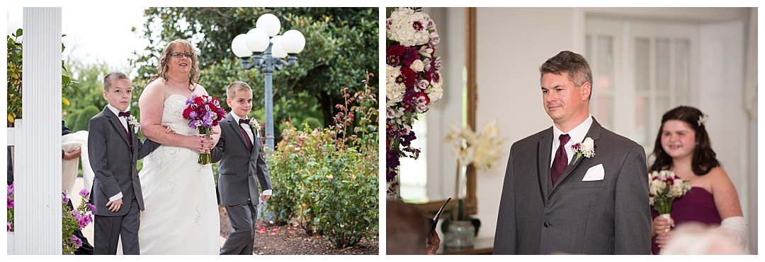 bride walking down aisle