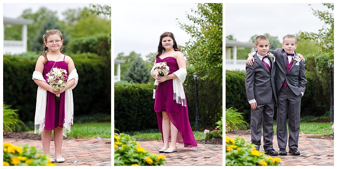 bridesmaids and groomsmen photos