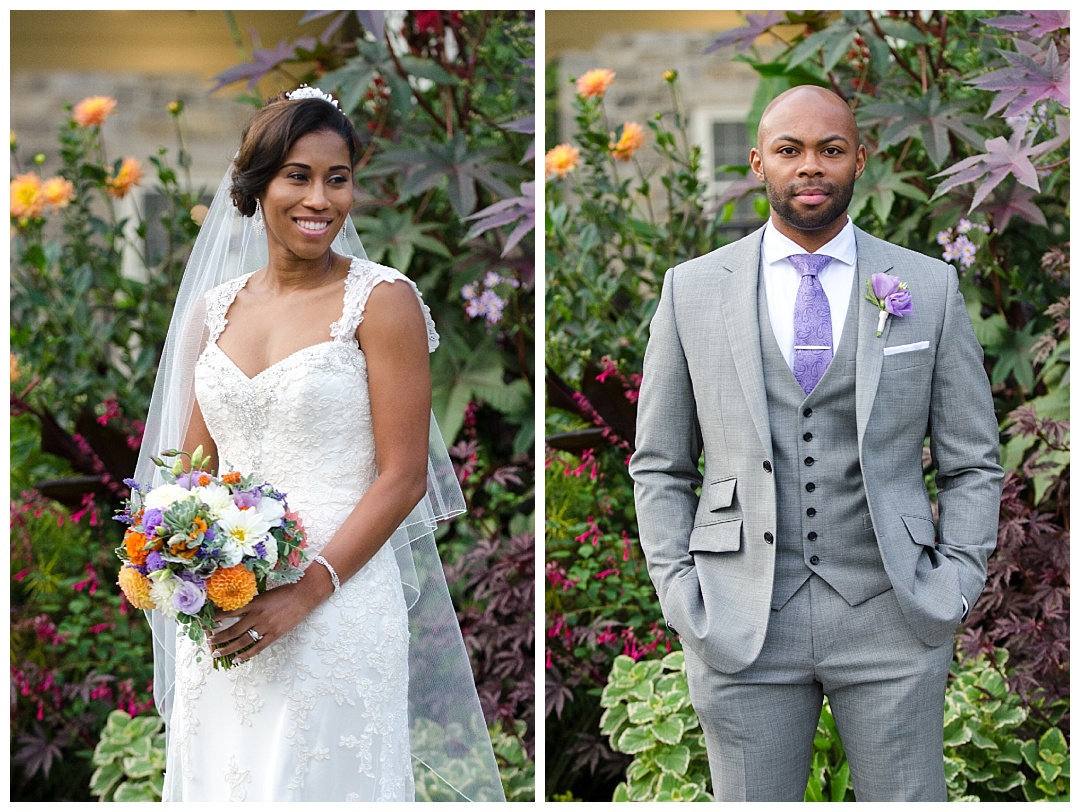 Cyburn Arboretum wedding photos bride groom
