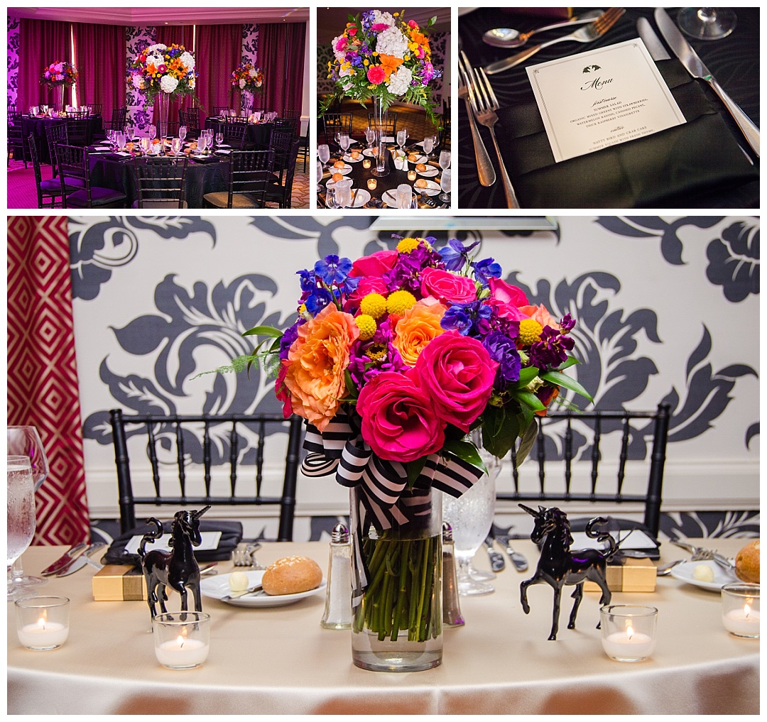 Hotel Monaco wedding reception