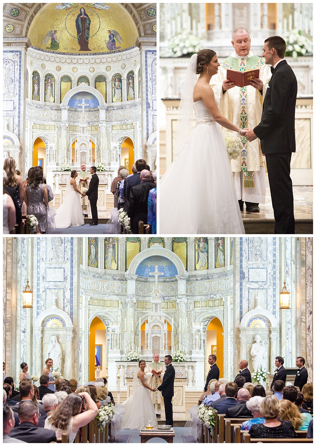 Our Lady of Angels Church wedding ceremony