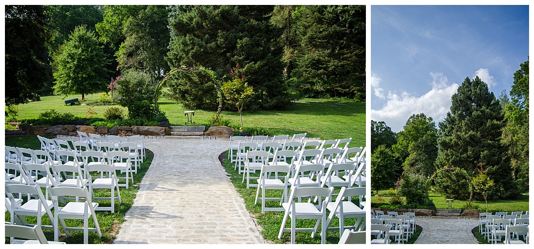 Spring Hill Manor outdoor ceremony