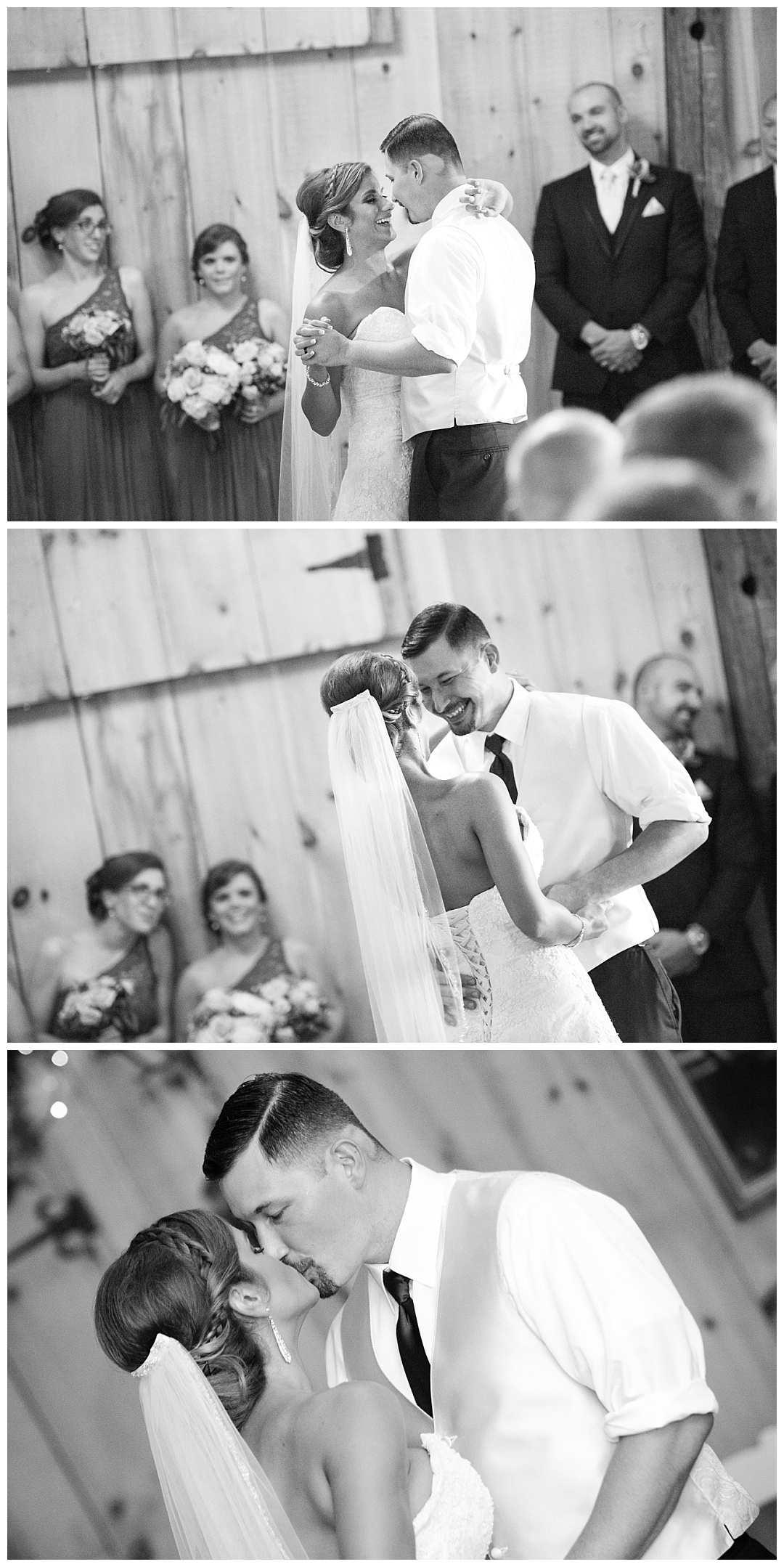 bride and groom first dance