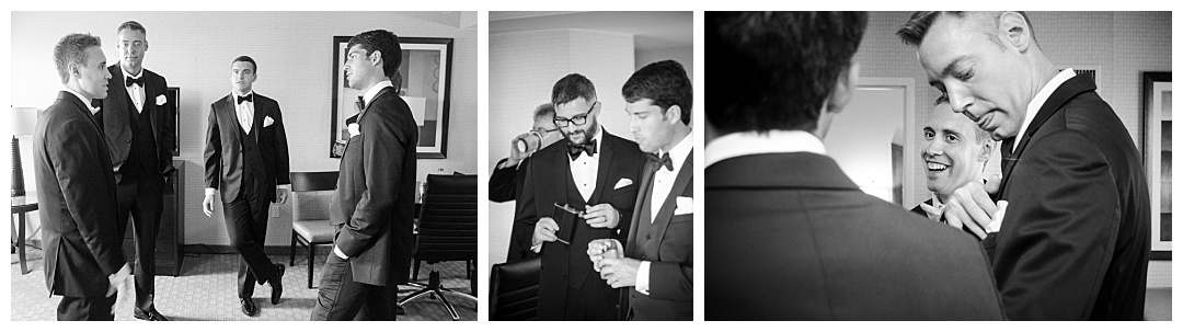 groomsmen getting ready