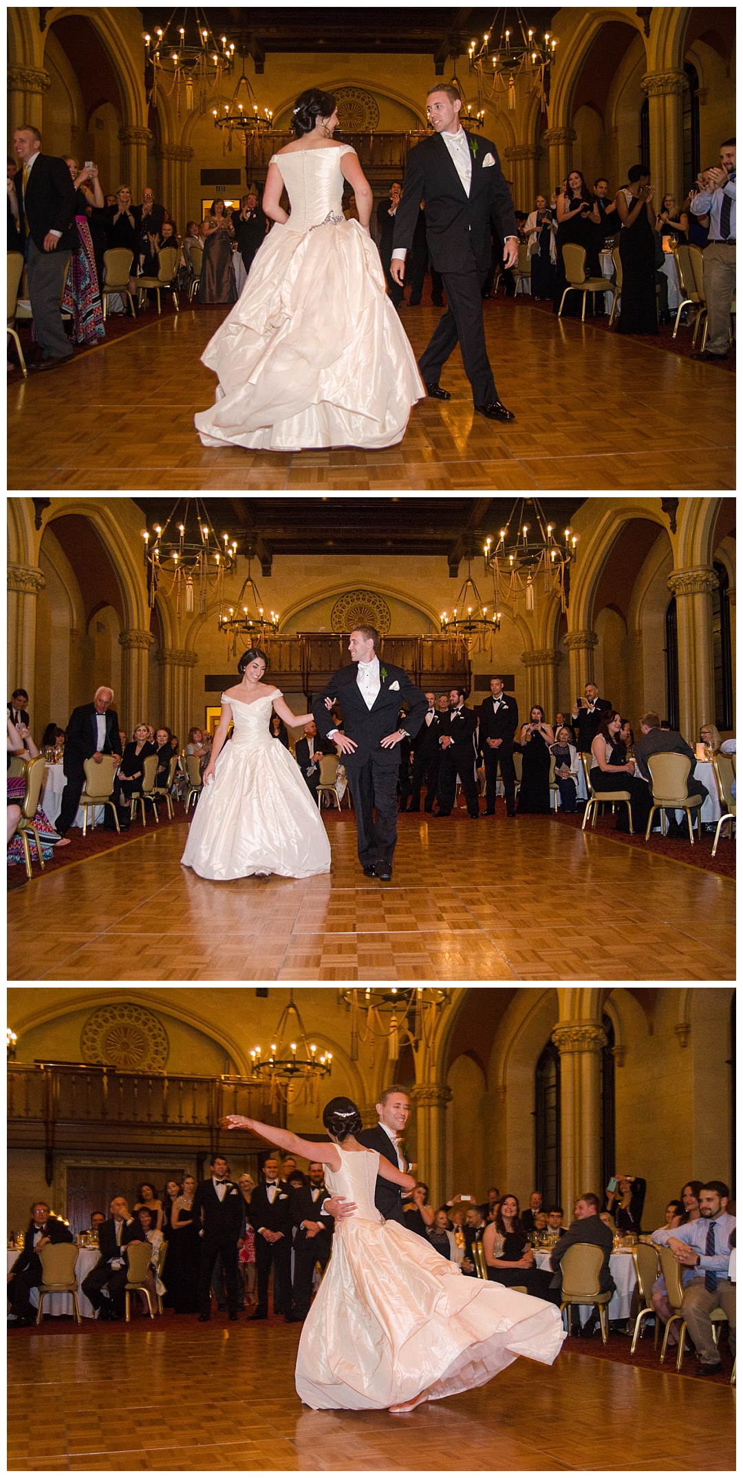 bride and groom first dance wedding